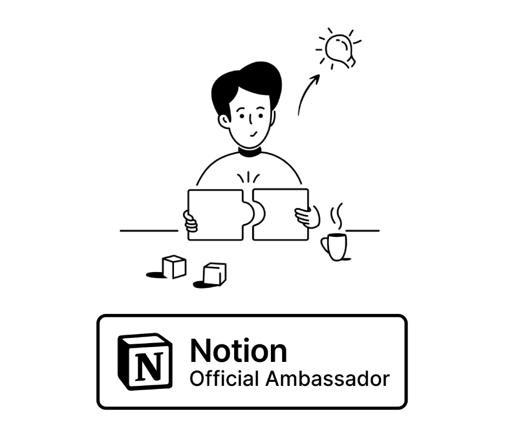 Consultant Notion certifié ambassadeur officiel avec badge expertise organisation entreprise