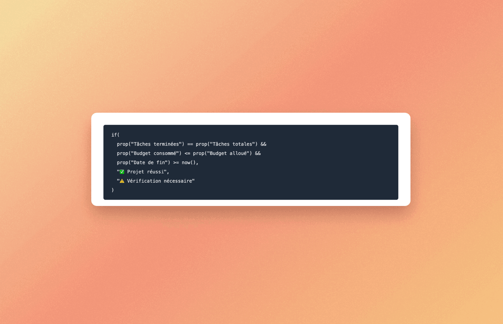 Comment utiliser l'opérateur && dans les formules Notion ?