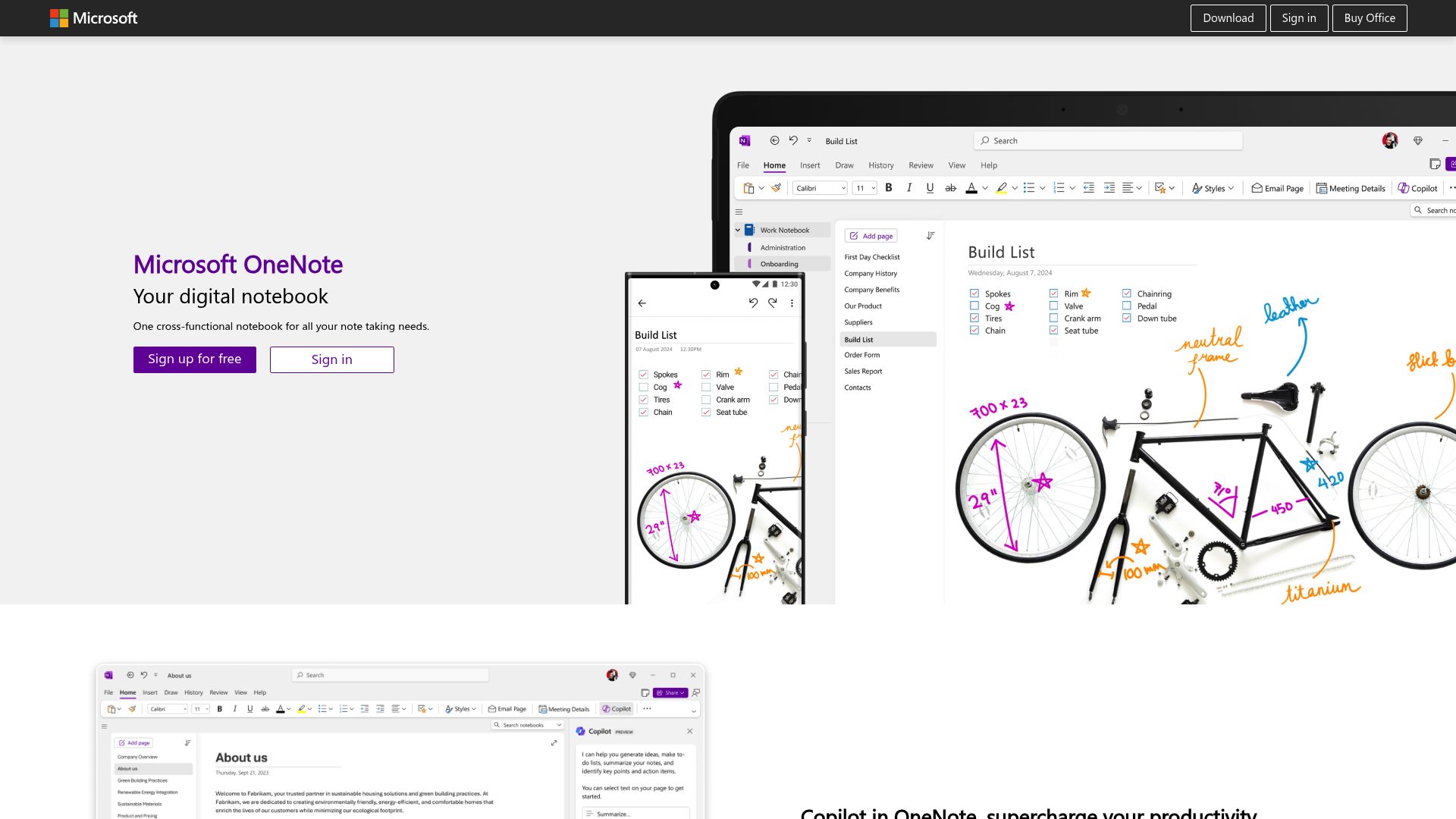 OneNote de Microsoft