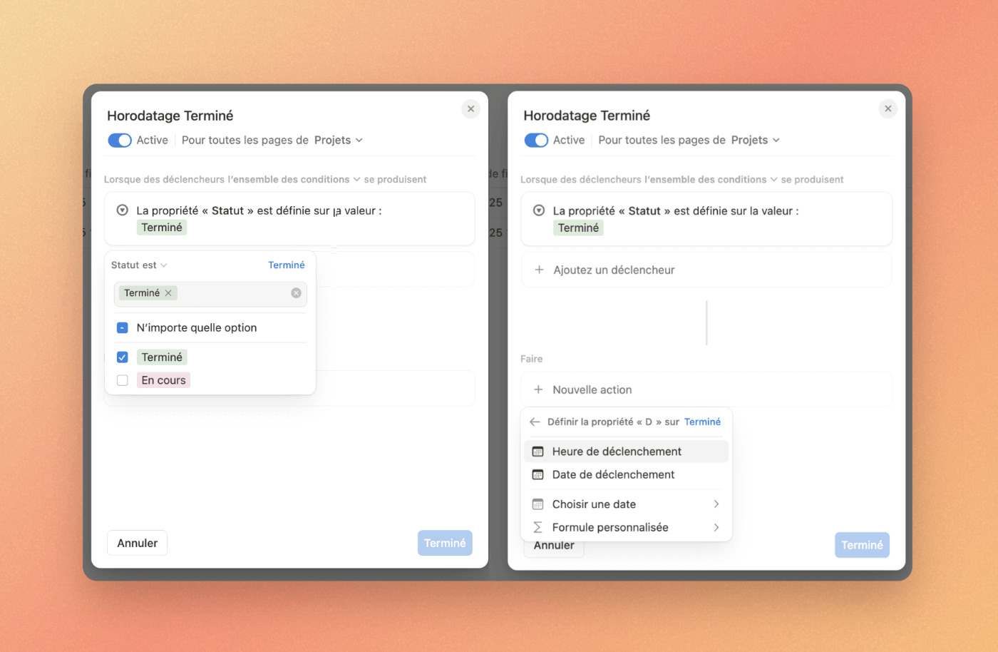 Les automatisations avec Notion